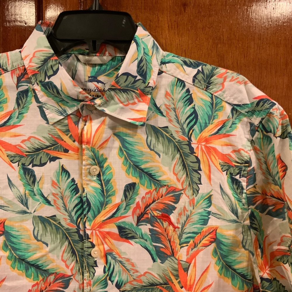 Tommy Bahama Coconut Cream Hawaii Button Down - Picture 2 of 3